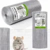 A collage of images showing rolls of wire mesh and a close-up of a rodent behind the mesh. Podgląd zdjęcia produktu