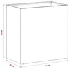 vidaXL Vaso da giardino antracite, 50 x 30 x 40 cm Anteprima dell’immagine prodotto 6