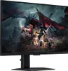 A gaming monitor displaying a fantasy scene with a dragon and warriors. Produktbild-Vorschau