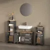 Badmöbel-Set Livinity Amalfi Anthrazit/Goldkraft Eiche Produktbild-Vorschau 5