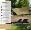 tectake® Sonnensegel Sunny HDPE mit 185 g/m² und 87 % Produktbild-Vorschau 2