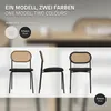 ML-Design set di 4 sedie da pranzo, nero, sedia da cucina Anteprima dell’immagine prodotto 7