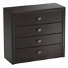 Kommode Schwarz Wenge, Schrank, Schubladen Bücherregal, für Produktbild-Vorschau 1