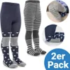 LaLoona Krabbel-Strumpfhose 2er Pack - Sterne Marine Produktbild-Vorschau 1