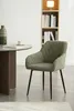 HowHomely sedia da pranzo verde con braccioli sedia Anteprima dell’immagine prodotto 2