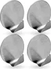 Selbstklebende Wandhaken ( Rund - 4er Set ) Silber aus Produktbild-Vorschau 1