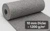 A roll of gray felt fabric is shown, with a portion unrolled onto a flat surface. A dark gray overlay with white text provides product specifications. Náhled obrázku produktu