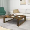 vidaXL Konferenčný stolík Smoked Oak 100x100x35 cm Náhľad obrázku produktu 3
