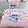 Disney Stitch Bettwäsche 135x200 80x80 cm Rosa aus 100% Produktbild-Vorschau 1