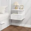 WOLTU Nachttisch hängend, Wandregal mit Schublade, offenem Produktbild-Vorschau 2