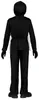 Scheletro Ninja Costume Halloween Bambini Nero Bianco Anteprima dell’immagine prodotto 4