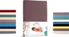 Jersey Spannbettlaken 140x200 cm 100% Baumwolle Taupe Produktbild-Vorschau 1