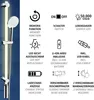 WENKO aste per doccia Illuminazione LED bagno dimmerabile Anteprima dell’immagine prodotto 4