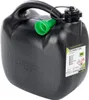 Benzinkanister aus Kunststoff, 10L, oval, schwarz Produktbild-Vorschau 1