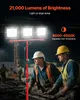 Reflektor budowlany LED VEVOR ze statywem, 21000 lumenów, Podgląd zdjęcia produktu 2