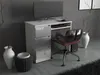STIV Möbel | Bureau 90x50x77 cm blanc mat/blanc brillant | Voir les images du produit 6