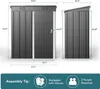 Gerätehaus BEALIFE 160x95x180 cm aus verzinktem Stahl | Produktbild-Vorschau 7