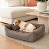 4L Textil TEO Kuscheliges Hundebett mit Rand, abnehmbarer Produktbild-Vorschau 3