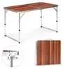 Tavolino da campeggio pieghevole, piano marrone, 120x60 cm, Anteprima dell’immagine prodotto 2