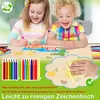 XMTECH Table pour enfants 80×60cm avec 2 chaises Ensemble Voir les images du produit 5