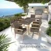 tectake® Rattan Stuhl Rosarno mit Holzgestell inklusive Produktbild-Vorschau 8