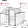Skleník se základem 11,13 m³ 185 x 375 x 195 cm Náhled obrázku produktu 7
