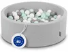 KiddyMoon suchy basen okrągły z piłeczkami 7cm jasnoszary: Podgląd zdjęcia produktu 8