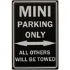 Mini Parking Only Blechschild 20x30 cm Parkplatz Deko Produktbild-Vorschau 1