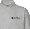 Huuraa Herren Polo Shirt Wunschkind Schriftzug S Sport Grey Produktbild-Vorschau 2