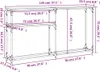 vidaXL Konsolentisch Sonoma-Eiche 145x22,5x75 cm Produktbild-Vorschau 8