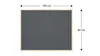 Grau Pinnwand mit Holz Rahmen 100x80cm Korktafel Korkwand Produktbild-Vorschau 6