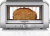 A toaster with bread inside, shown from the front. Podgląd zdjęcia produktu