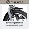 Agon Parklane 20 Zoll Klapprad Fahrrad grau Produktbild-Vorschau 5