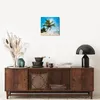 Wanduhr - Quadrat - Glasuhr - Strand Palme Meer - 30x30cm - Produktbild-Vorschau 7