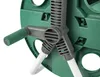 A close-up view of a green and gray hose reel with a white hose attached. Náhled obrázku produktu