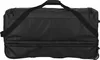 A black travel duffel bag with wheels is shown from the front. Anteprima dell’immagine prodotto
