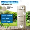 Cuve murale SLIM - Sable - 650 litres Voir les images du produit 3