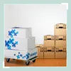 Relaxdays Transportroller Feststellbremse, 400 kg, Produktbild-Vorschau 2