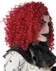 Clown-Perücke für Damen für Halloween und Karneval rot - Produktbild-Vorschau 2