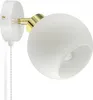 LUXOLAR - LED Wandleuchte mit Schalter Weiß Gold E27 60 W - Produktbild-Vorschau 1