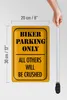 Blechschild Parken 20x30cm biker parking only all others Produktbild-Vorschau 6