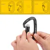 25KN bezpečnostný zámok D-Buckle Outdoor Climbing Rescue Náhľad obrázku produktu 7