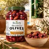Elaion Kalamata Oliven Glas mit einer Schale Oliven Produktbild-Vorschau