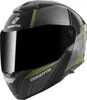 Bogotto FF404 Ezion Klapphelm, schwarz matt/grün, M Produktbild-Vorschau 2