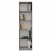 Schmales Bücherregal RAUNO – 50 cm, grau Produktbild-Vorschau 8