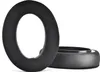 Two black headphone ear pads are shown against a white background. One is a full ring, and the other is shown from the side. Náhled obrázku produktu