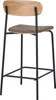 Estepona tabouret de comptoir naturel, brun, noir. Voir les images du produit 4