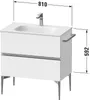 Duravit Sivida Waschtischunterbau, 2 Schubkästen, Produktbild-Vorschau 1