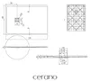 CERANO - Plato de ducha rectangular Pablo - SMC/compuesto Vista previa de la imagen del producto 4
