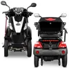 Two views of a black electric scooter. Produktbild-Vorschau